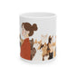 Cat Herder Painted Portrait Mug in Brunette