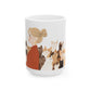 Cat Herder Painted Portrait Mug in Blonde