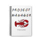 Project Manager Lobster Friends Sitcom Notebook