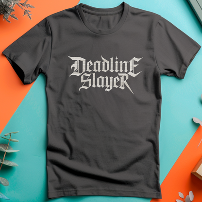 a t - shirt with the word deadling slayer on it