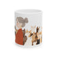 Cat Herder Painted Portrait Mug in Silver Hair