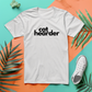 a white t - shirt with the words cat hearder on it