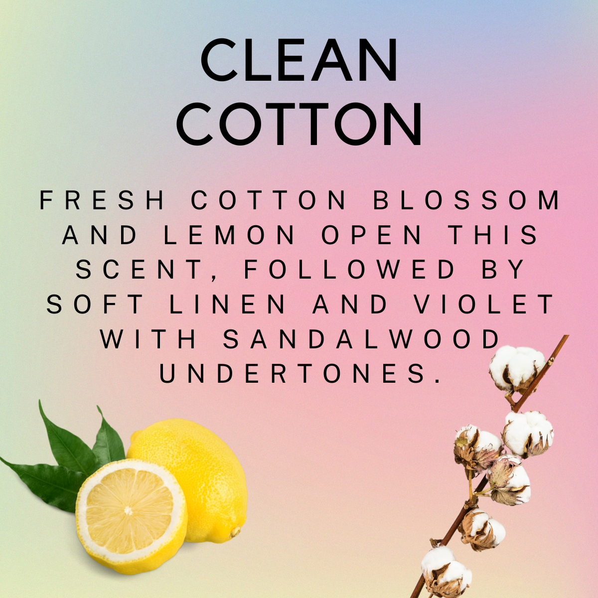 a picture of a lemon and a cotton plant