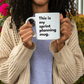 a woman holding a coffee mug with the words, this is my sprint planning mug